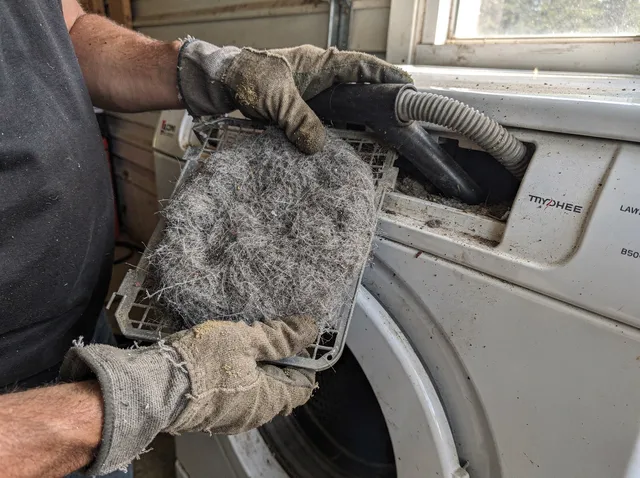 Cleaning Dryer Lint Trap in San Clemente, CA