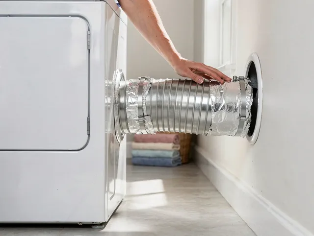 Professional dryer vent hose installation by San Clemente Dryer Vent Cleaning in San Clemente