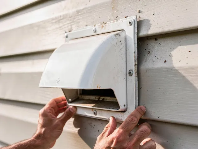 San Clemente Dryer Vent Cleaning technician delivering thorough residential dryer vent cleaning service in San Clemente